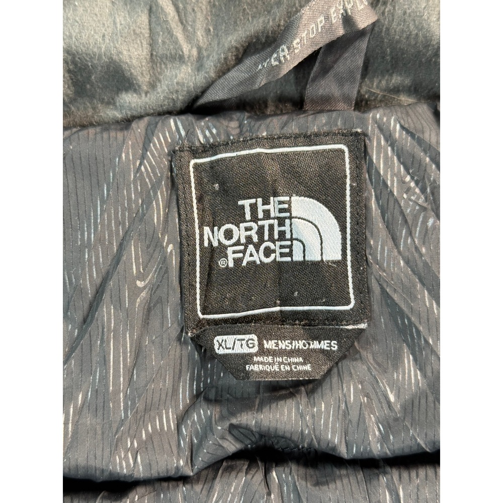 The North Face Down Hyvent Jacket Mens XL Black Hooded Parka Fur Trim Insulated - Picture 12 of 16